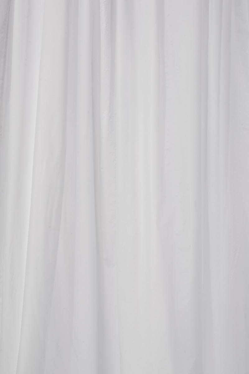 White Plain PVC Shower Curtain