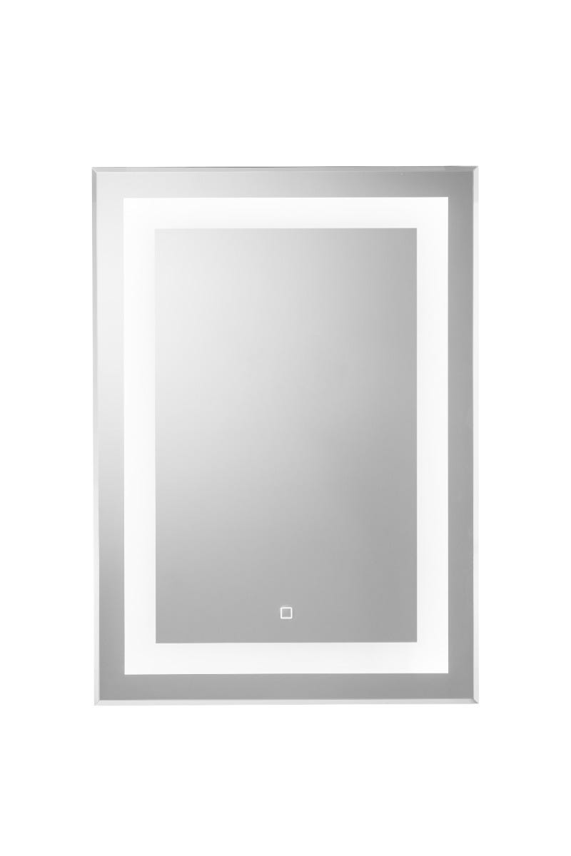 Light up rectangle shop mirror