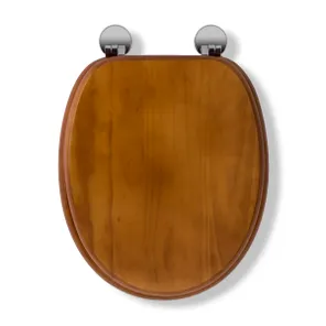 Davos Antique Pine Flexi-Fix™ Toilet Seat