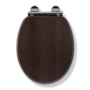 Montoro Walnut Effect Flexi-Fix™ Toilet Seat